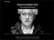 The Wharolo museum: Paolo's screen test